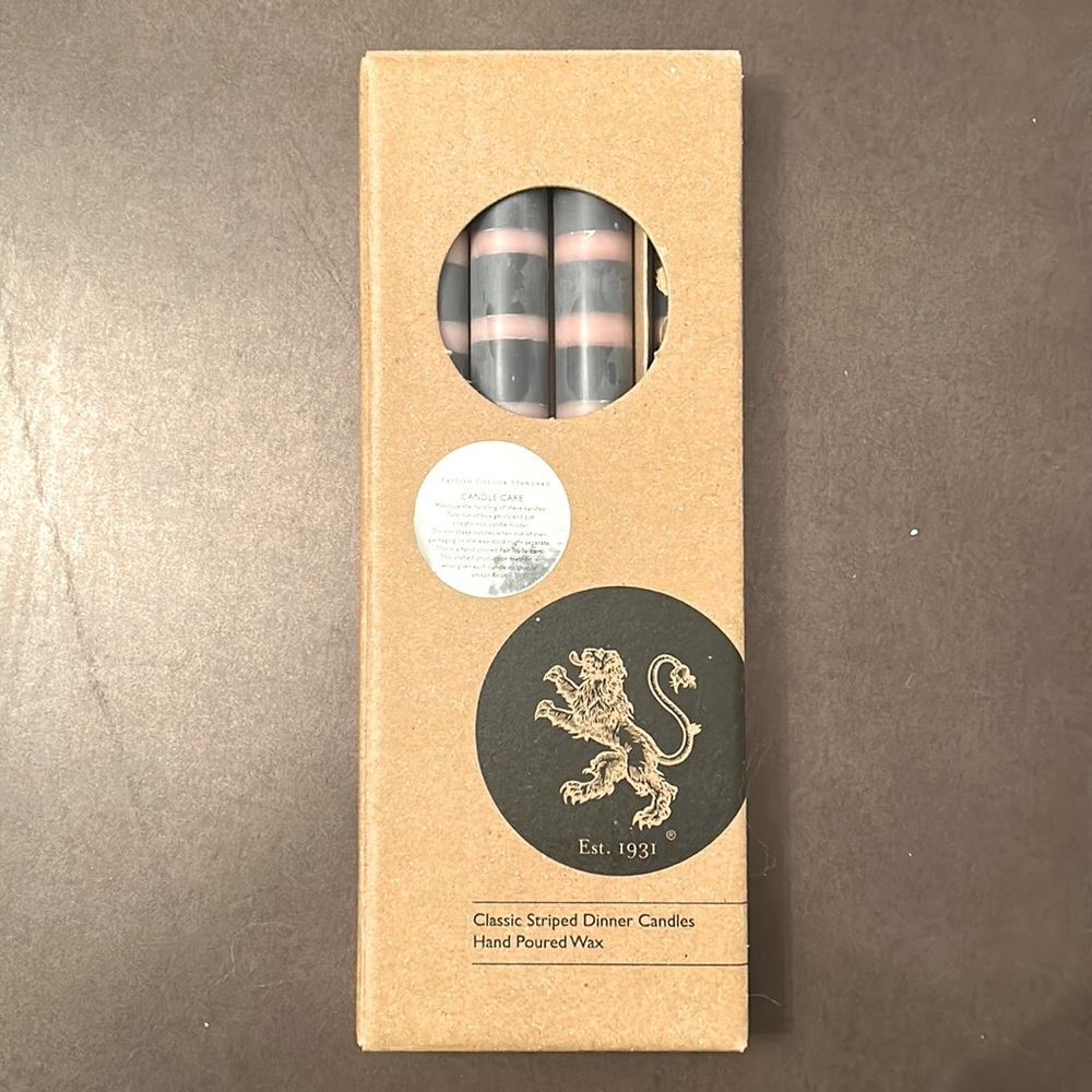 Anthropology Classic Striped Candlestick Set